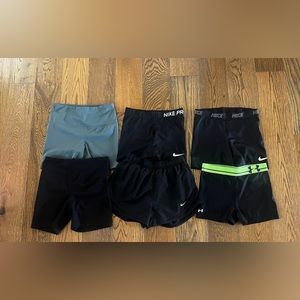 Lot of workout shorts